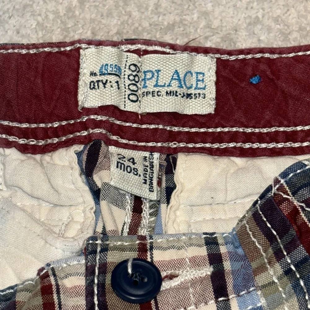 The Children’s Place Plaid Boys Shorts Toddler 24 Mos
